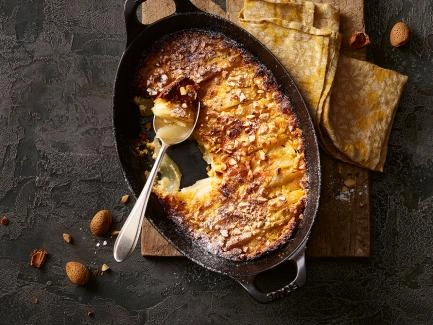 Birnengratin mit Honigguss